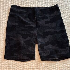 LuLaRoe Black Camouflage Biker Shorts